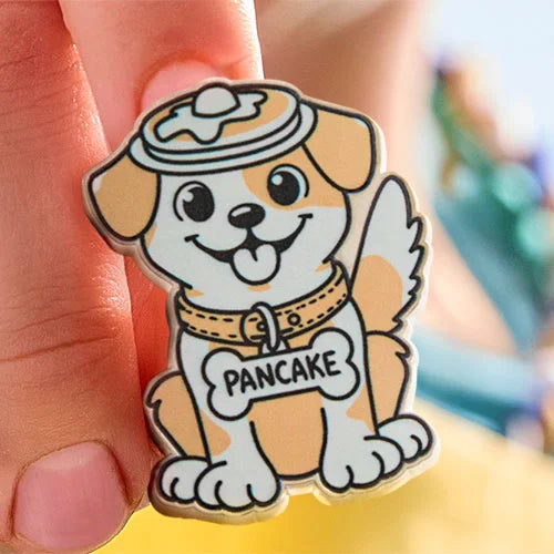 Pancake the Puppy Pin