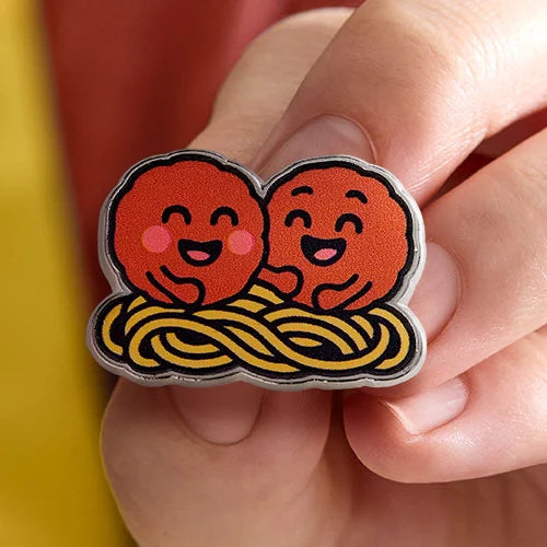 Meatball Buddies Pin