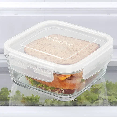 3-cup Leakproof Glass Container