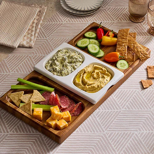 Dual-Sided Charcuterie Board Set